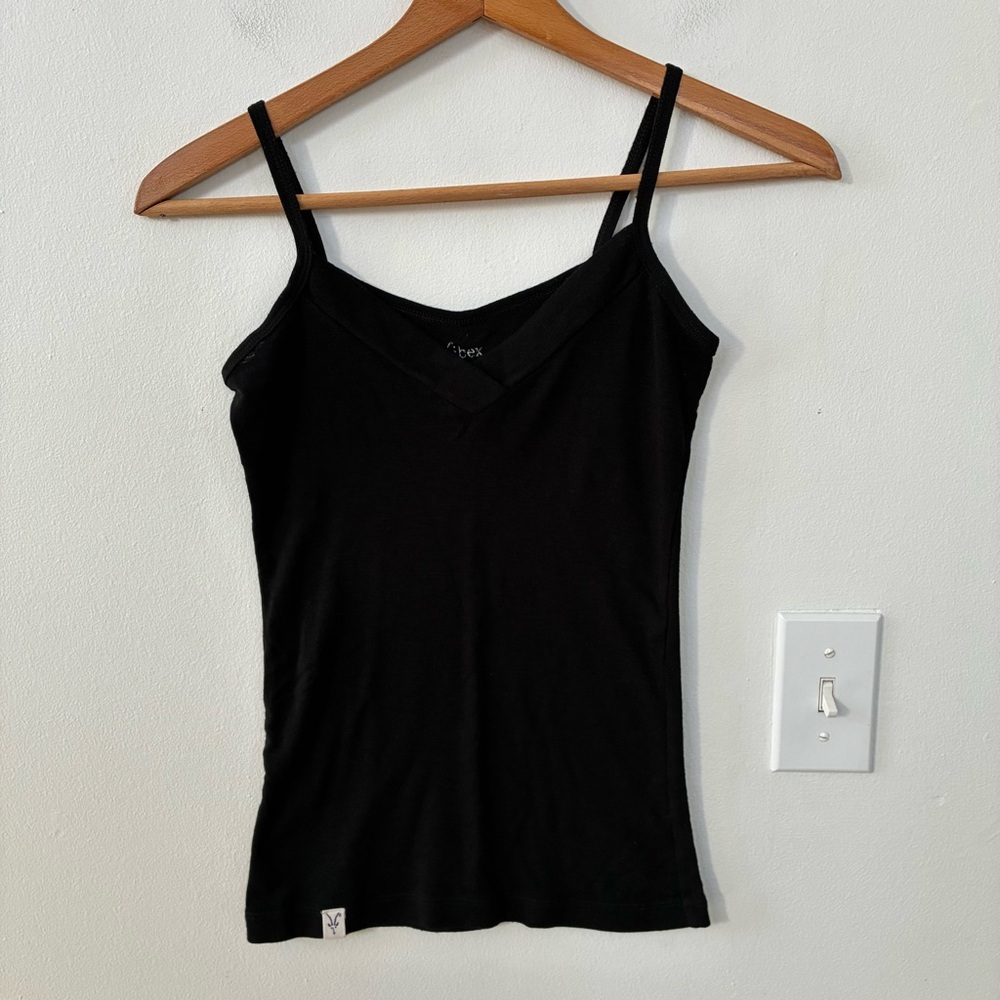 Ibex 100% Merino Wool V-Neck Tank Top in Black